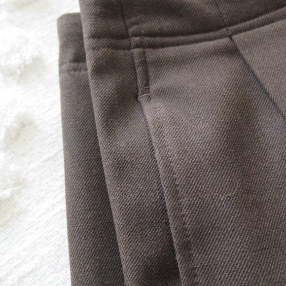 Gap Women's Stretch High Rise Wide-Leg Crop Pants, Brown Size 2 - Picture 6 of 7